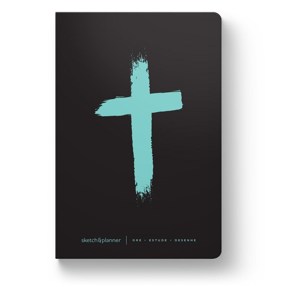 Sketch e Planner | Ore, Estude, Desenhe | Capa Dura | Cruz Menta — imagem 2 de 2