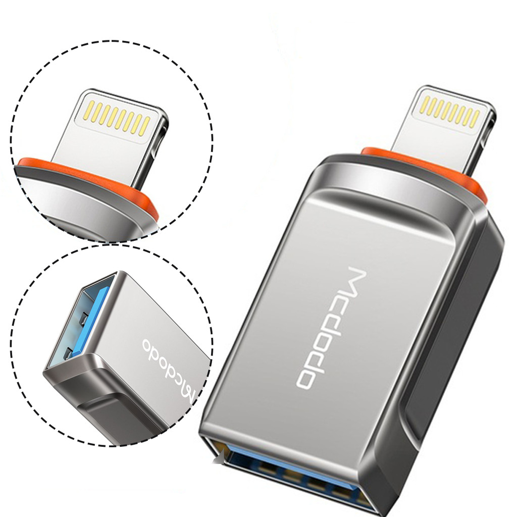 Adaptador OTG Leitor Pendrive Usb-A 3.0 Para Iphone Mcdodo