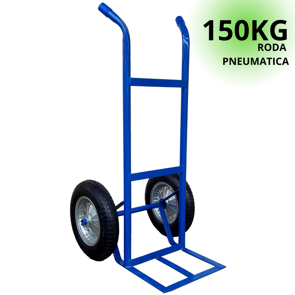 CARRO CARRINHO DE CARGA 150KG 1,10MT DE ALTURA