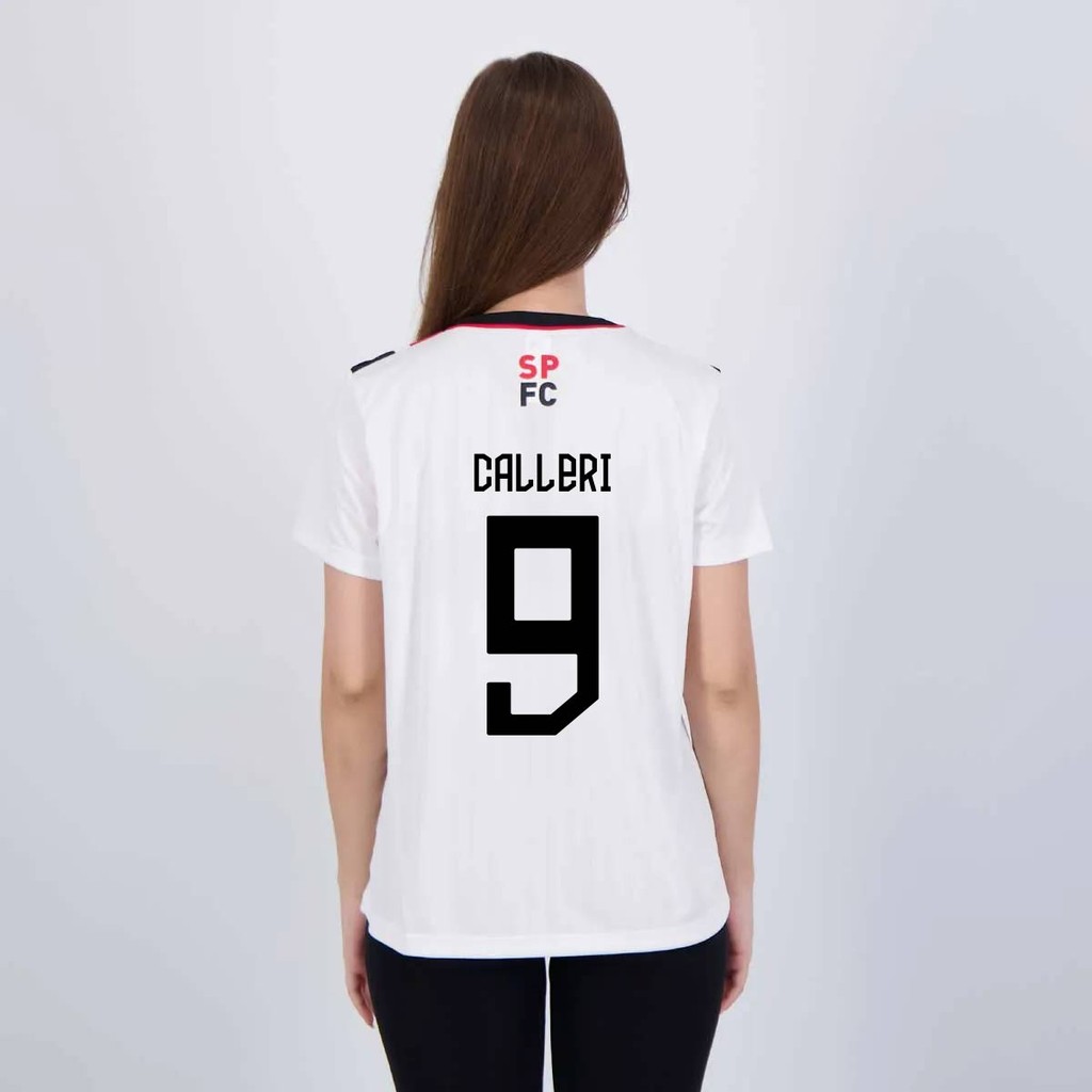 Camisa São Paulo Calleri 9 Amago Feminina