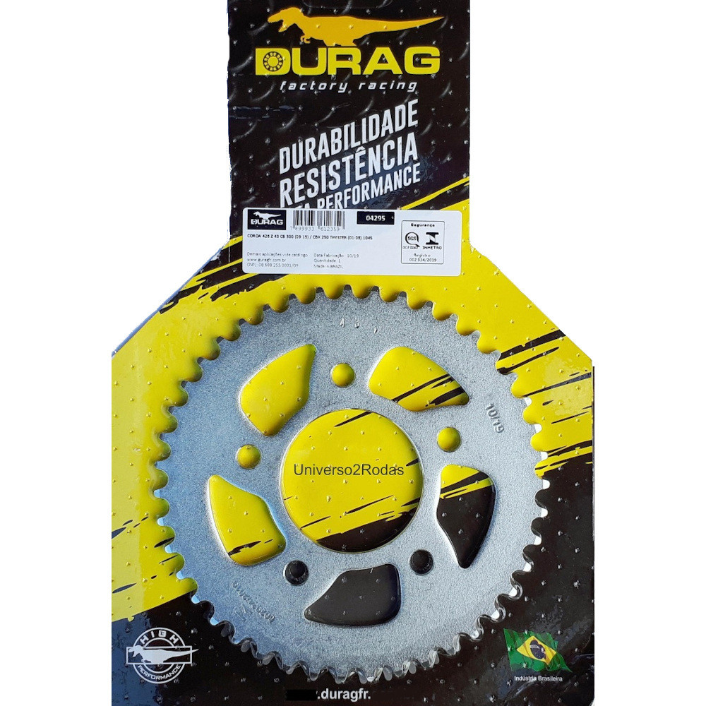 Coroa 43 428 Honda Twister 250, CB 300, Strada 200, XR 200 - Durag