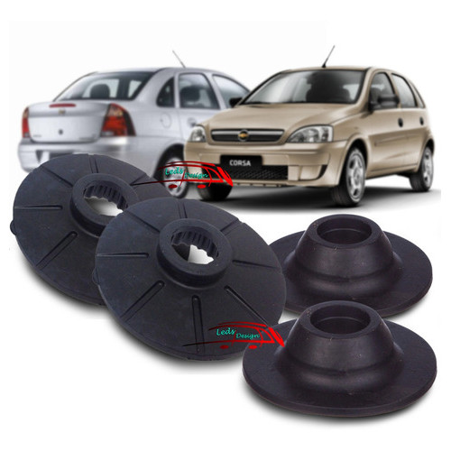 4 Calço Inferior Superior Mola Traseira Corsa C Sedan Hatch