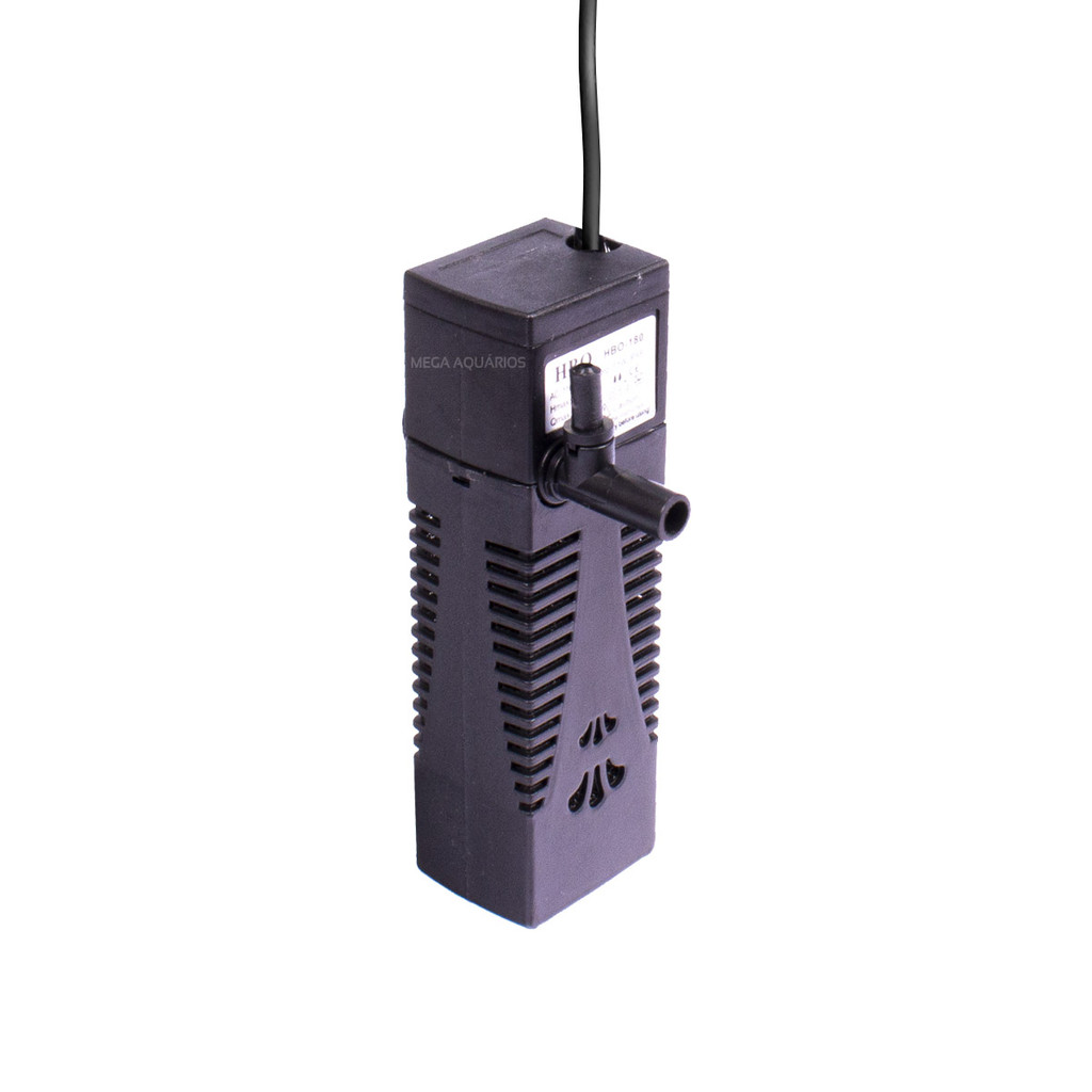Filtro interno com bomba aquario HBO 180 l/h 3.5W bivolt