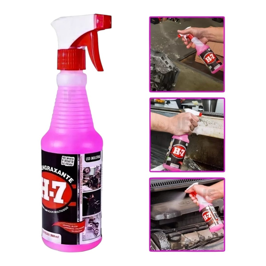 Desengraxante Removedor Multiuso Limpeza Pesada H-7 500 Ml em Oferta na Shopee