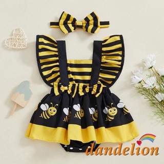 Macacão Para Bebês Meninas Com Faixa De Cabeça Abelha/Joaninha/Vaca/Elefante Estampa Manga Voadora Roupas De Verão em Oferta na Shopee