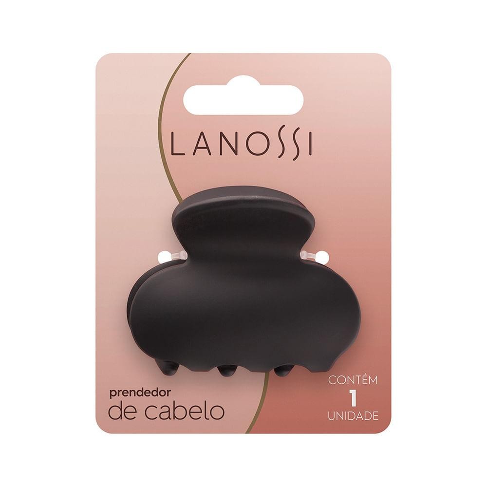 Piranha de Cabelo Média Preta Fosco Lanossi - Beauty