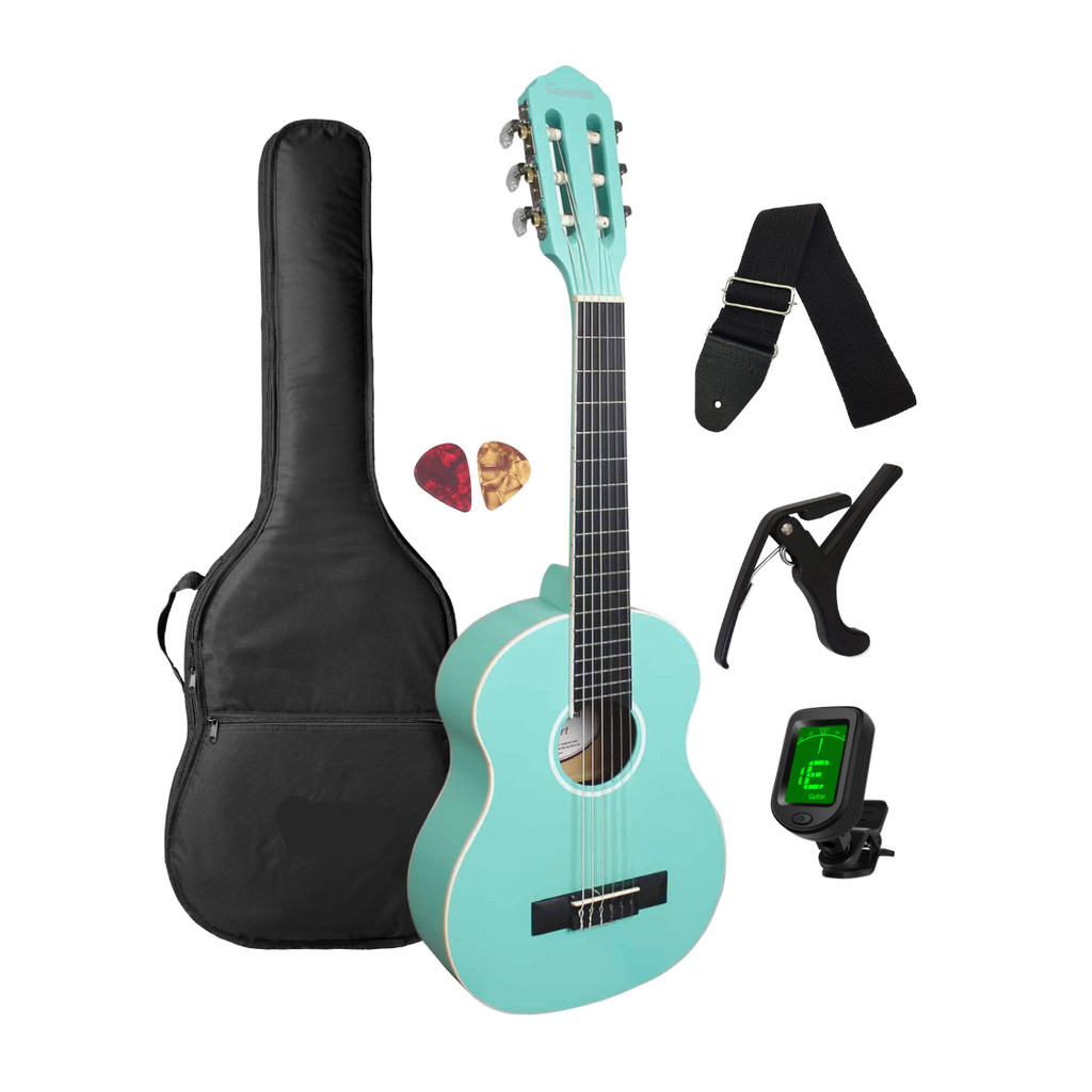 Violao 1/2 infantil Giannini Azul Turquesa + Acessórios