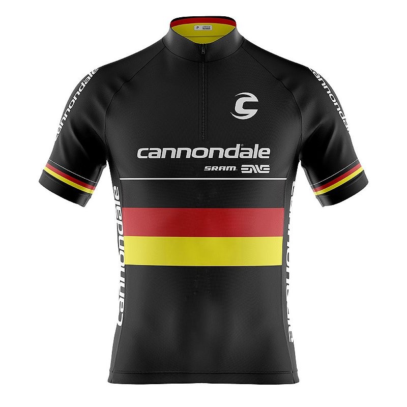 CAMISA CICLISMO MASCULINA CANNONDALE ALEMANHA COM BOLSOS UV50+