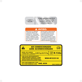 Adesivos Advertencia Compativel Focus 2009/2013 - Generico em Oferta na Shopee