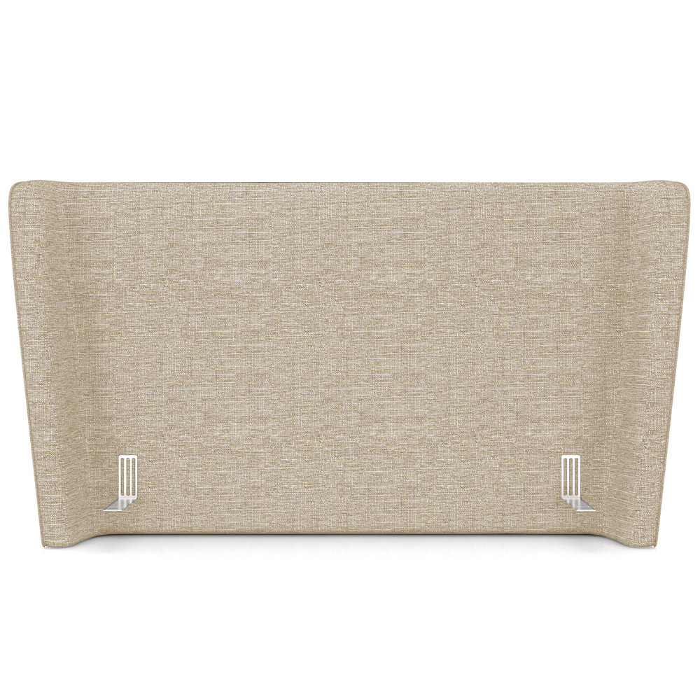 Cabeceira Cama Box Queen 160cm Nilo P05 Linho Bege Escuro - Lyam Decor