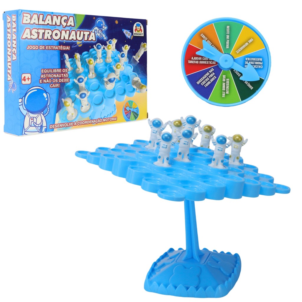 Jogo de Estratégia Infantil Equilibrio Astronauta 2300 - Braskit em Oferta na Shopee