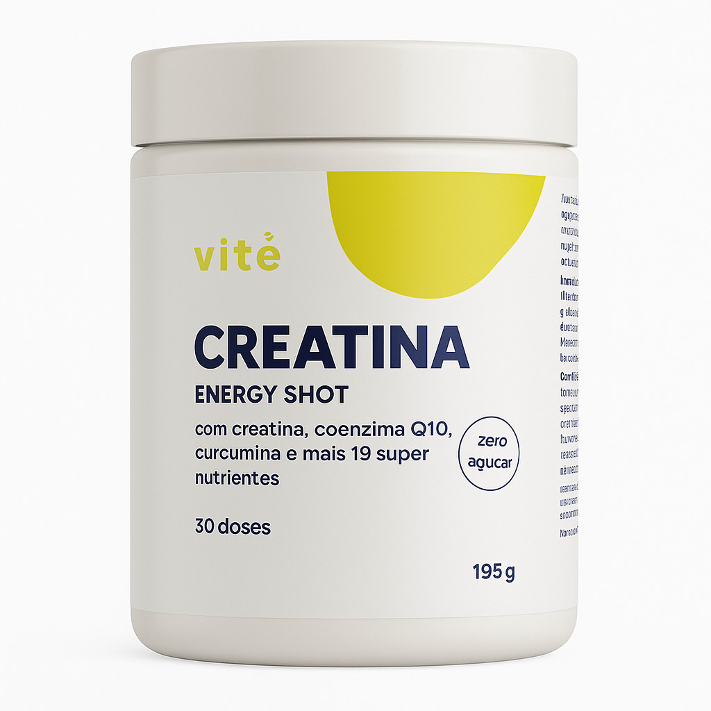 Creatina Energy Shot da Vitê - Pote 30 Doses