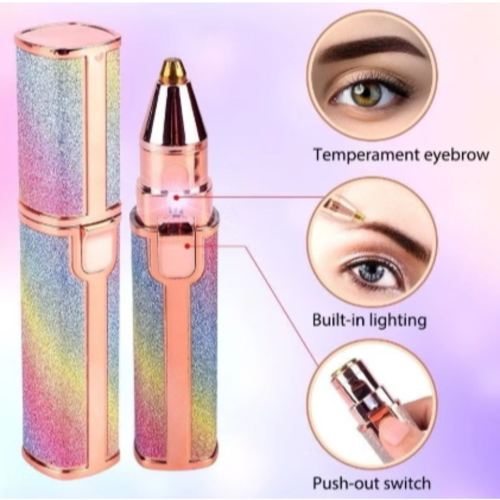 GGUAN Depilador 2em1 Recarregavel Usb Sobrancelha Buço Batom