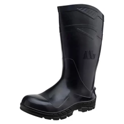 Bota De Pvc S/ Forro Preta Cano Longo Marluvas