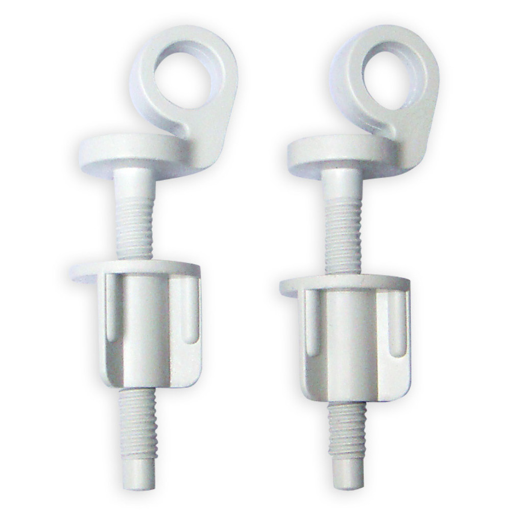Par Parafusos Assento Sanitário Tampa Vaso Universal Branco