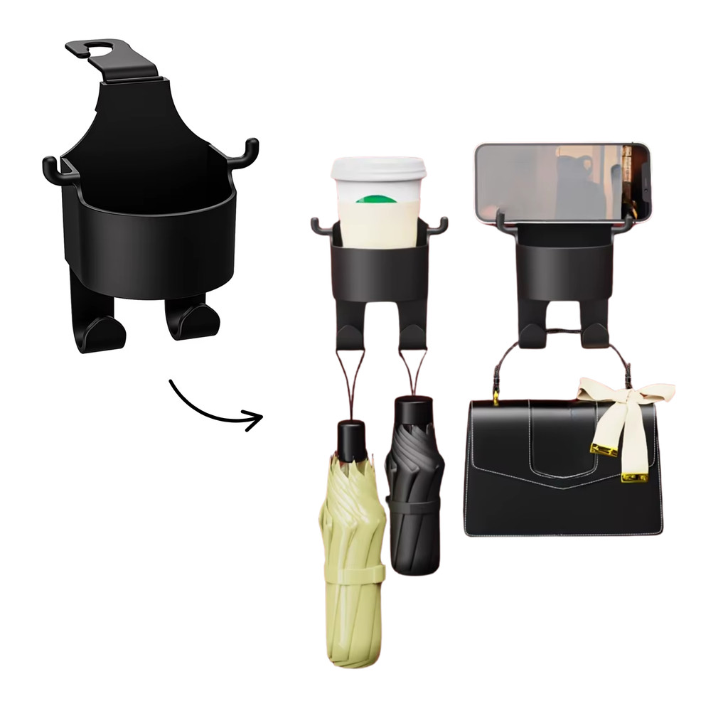 Suporte Copo Latas Sacolas Motorista UBER 99 Carro Universal