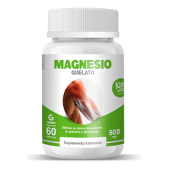 Magnésio Quelato 500mg 60 Cápsulas Genature Original