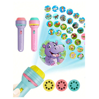 Lanterna de Projeção Infantil Diversão 3D Crianças com 24 animais diferentes em Oferta na Shopee