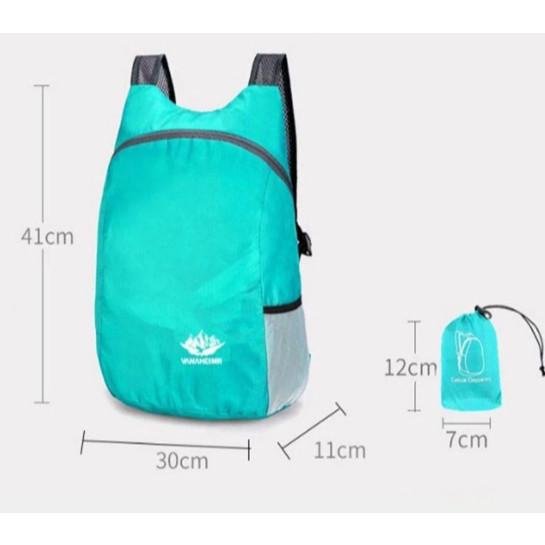 TOP 20L Mochila Ultraleve Dobrável Nano À Prova D'água Leve