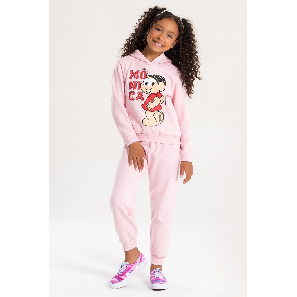 Conjunto Feminino Infantil Posando - Turma da Mônica em Oferta na Shopee