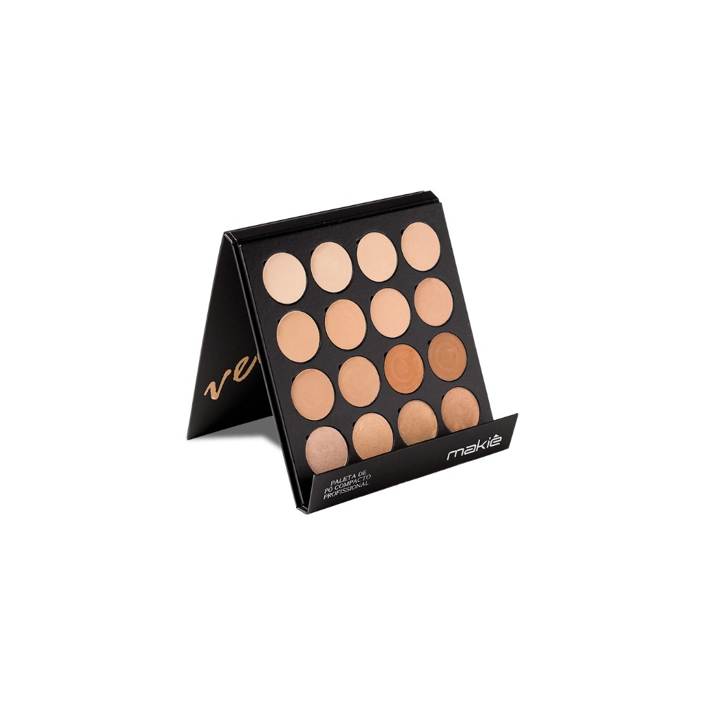 Paleta de Maquiagem Pó ,Compacta Facial,Contorno, Iluminador Velvet Makie