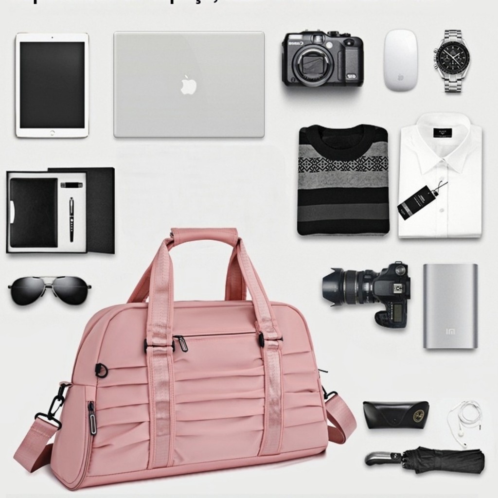 Bolsa de viagem impermeável de grande capacidade, bolsa de ombro fitness esportiva yobel.loja