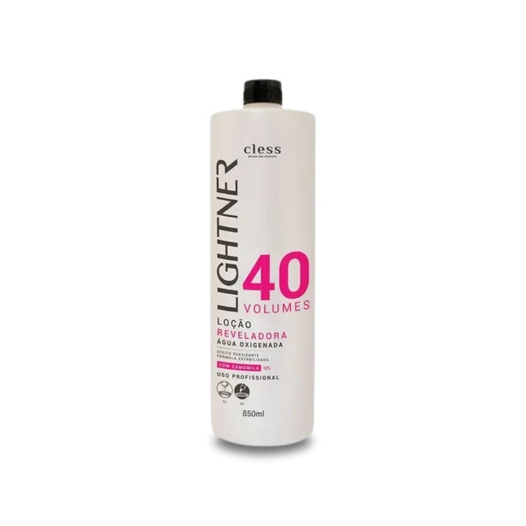 Água Oxigenada 40 Volumes Lightner 850ml Cless
