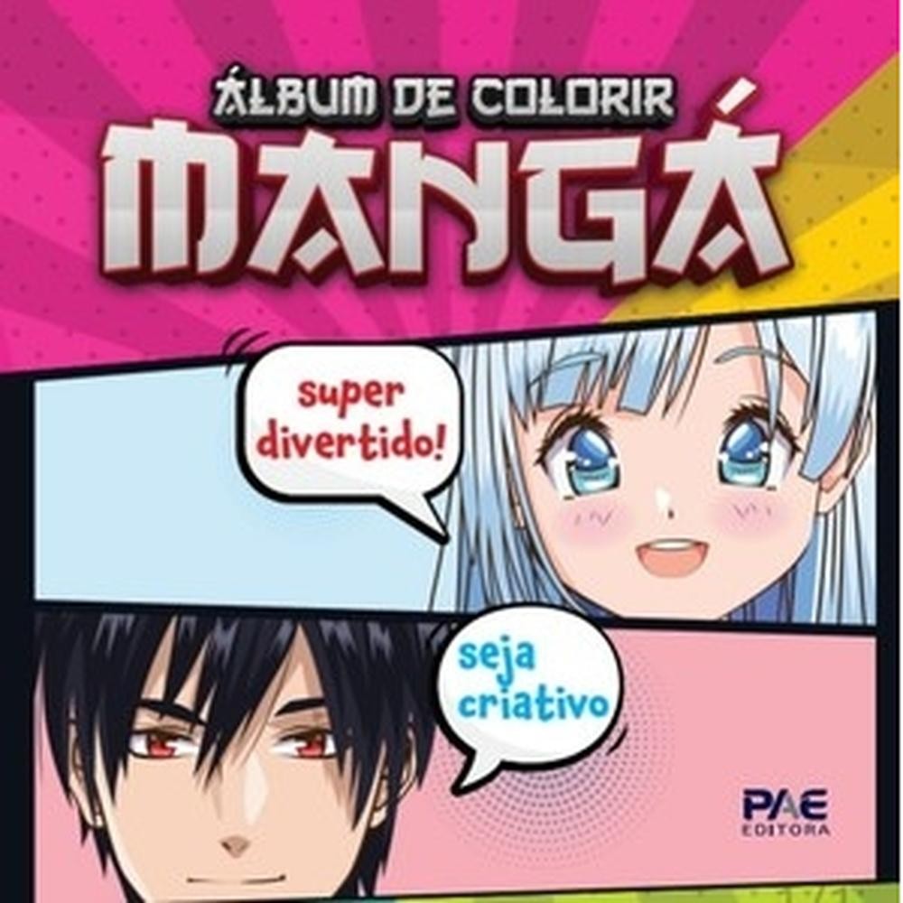 álbum de colorir - mangá - PAE Editora em Oferta na Shopee