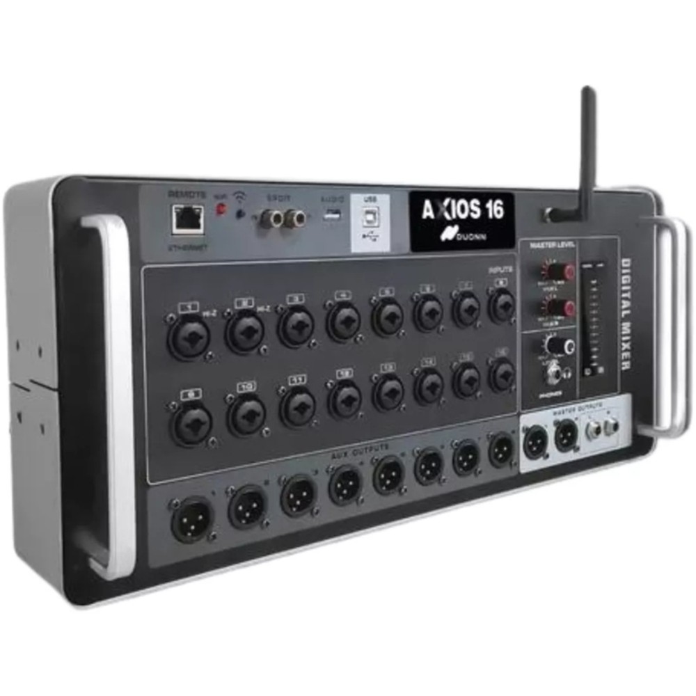 MESA DE SOM MIXER DUONN PADRÃO RACK AXIOS 16 CANAIS MULTI PISTAS