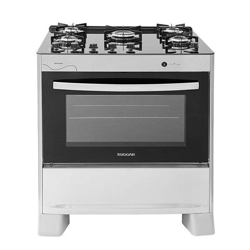 Fogão Suggar Neo Glass 5 Queimadores Inox Bivolt FGVNG510PRIX em Oferta na Shopee