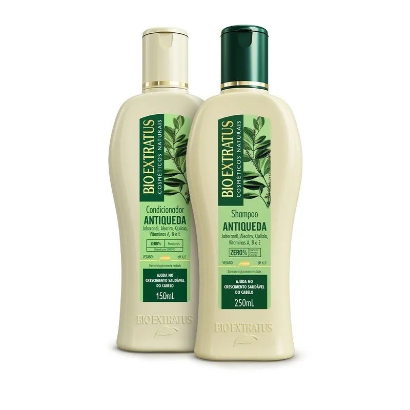 Kit Antiqueda Jaborandi Shampoo e Condicionador (Shampoo 250mL + Cond. 150mL) Bio Extratus