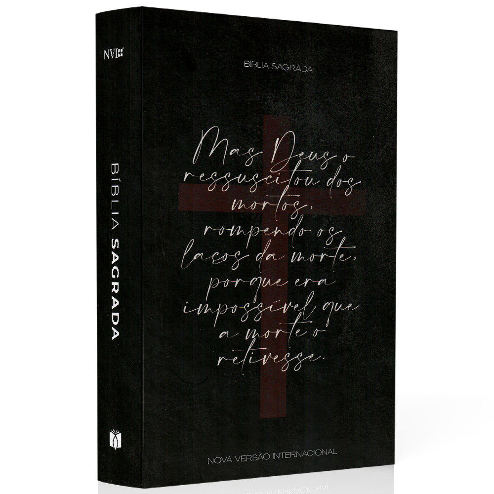 Bíblia Sagrada Cruz A Morte Não Pode Vencer | NVI | Letra Grande | Capa Dura em Oferta na Shopee