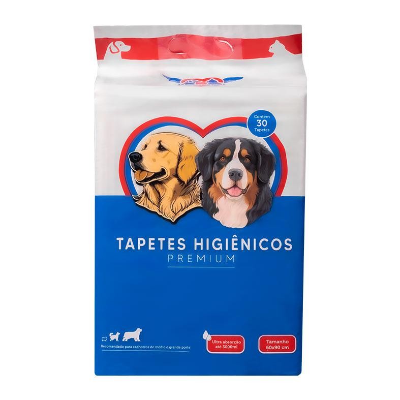 Tapete Higienico para Pets Lopetudos, 60x90cm, 3000ml, 30 Unidades, LP-TPT69-3000