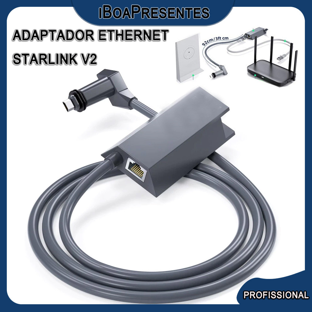 Adaptador Ethernet Starlink V2  Rápida E Estável Novo