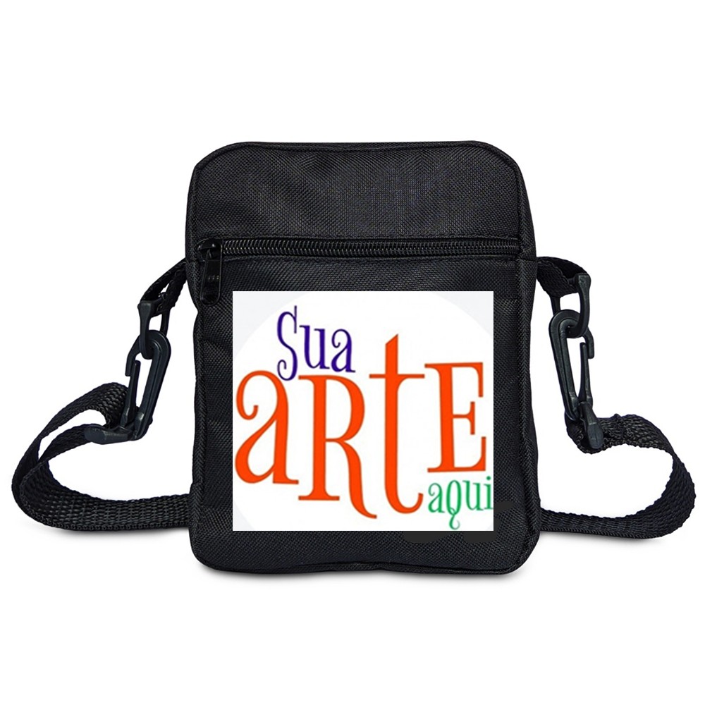 Shoulder Bag Com Sua Arte Personalizada Pochete Mini Mochila Necessaire Sling Transversal