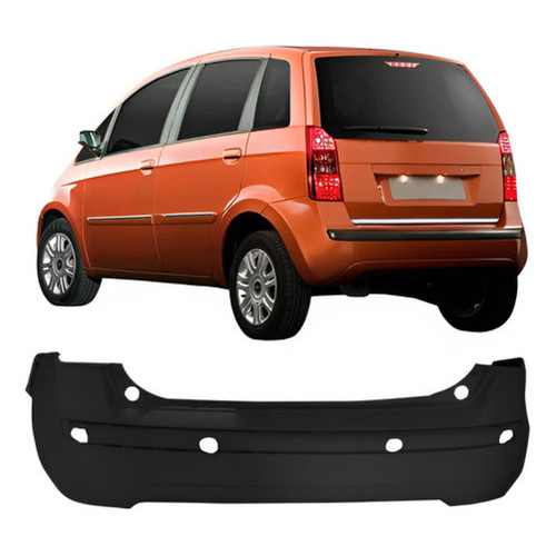 Parachoque Traseiro Fiat Idea 2004 2005 2006 2007 2008 2009 2010 Original Com Furo Sensor