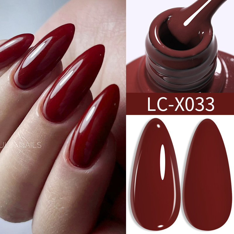 LILY'CUTE Cor Vermelha 7ML Esmalte Em Gel Para Unhas Suprimentos Vernis Semi Permanente Nail Art Manicure Soak Off LED U em Oferta na Shopee