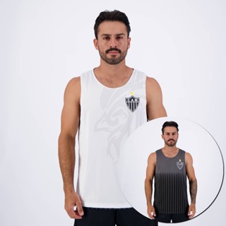 Regata Atlético Mineiro Radical Branca e Preta em Oferta na Shopee