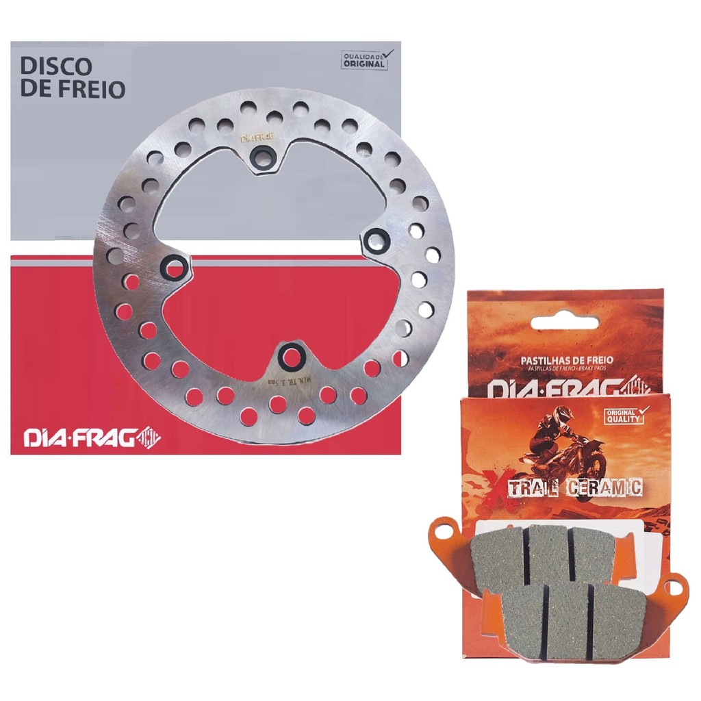 Disco de Freio Traseiro Xre 300 Abs 2019-2023 / Xre Sahara 300 2024-2026 + Pastilhas Cerâmica em Oferta na Shopee