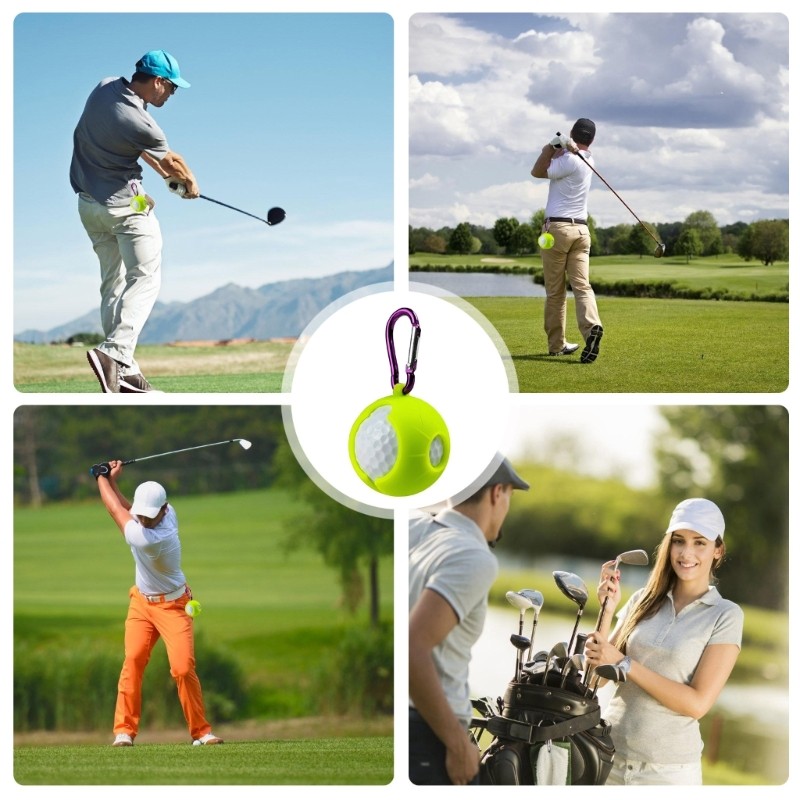 Li * Capa Para Bolas Golfe, Fivela Saco Cinto, Suporte Silicone, Transportadores