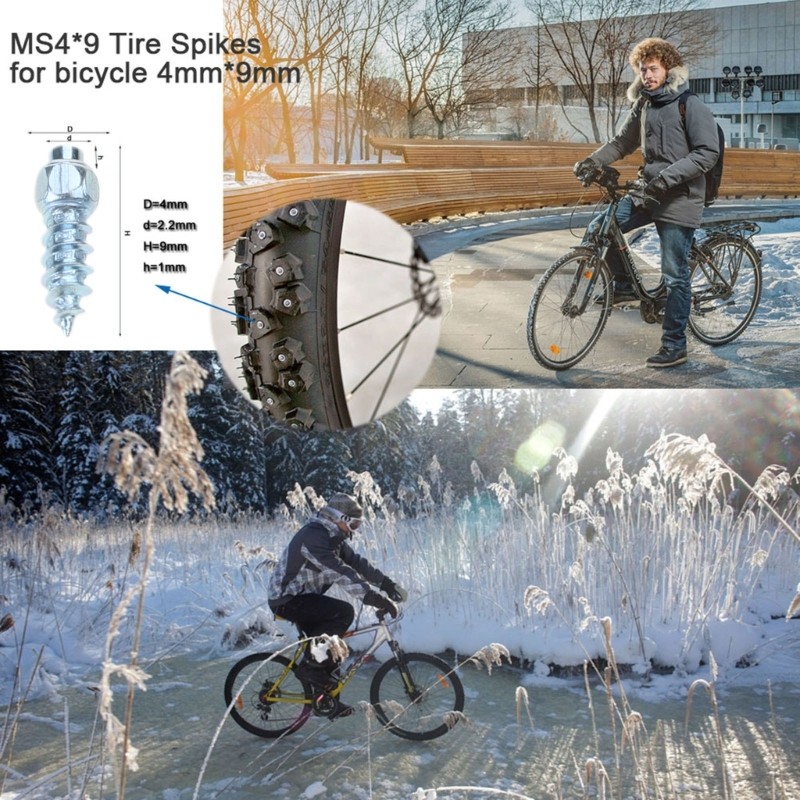 OMG * 100 Unidades Pneu Inverno Parafusos Antiderrapantes Para Sapatos Caminhada E-bik