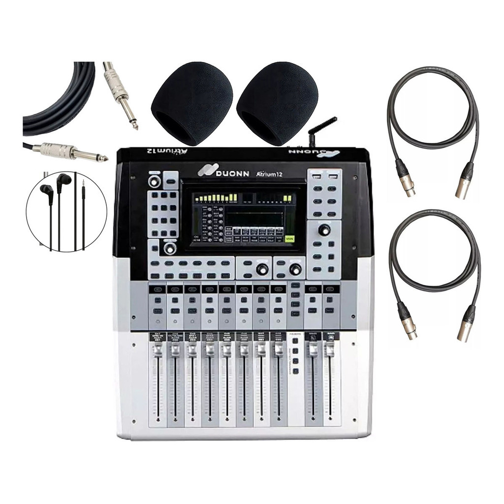 Mesa Digital Duonn Atrium 12 Cor Prata Com 12 Canais