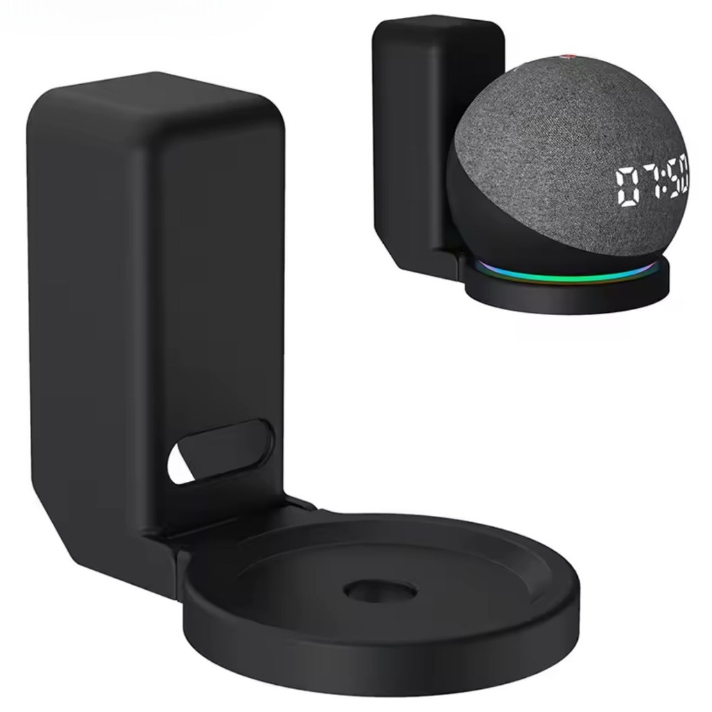 Suporte de Parede para Echo Dot 4ª e 5ª Geração Alexa para Tomada Branco ou Preto