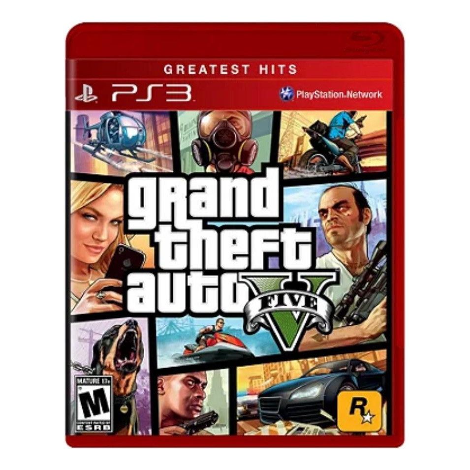 Grand Theft Auto V Standard Edition Rockstar Games Ps3 Físico — R$ 103,00 em Mercado Livre