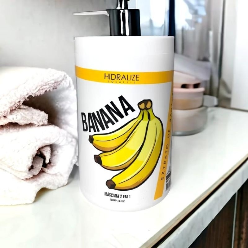 Máscara Capilar Fortalecedora de Banana 2 em 1 Brilho intenso — imagem 2 de 2