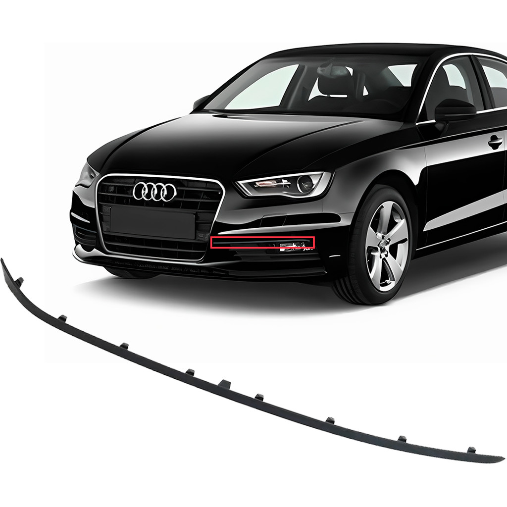 Friso Aplique Moldura Esquerda Parachoque Dianteiro Audi A3 Sedan 2013 2014 2015 2016