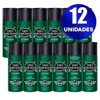 Kit 12 Desodorante Spray Tres Marchand Classic 100ml Original 24h Proteção Ação Antibacteriana em Oferta na Shopee