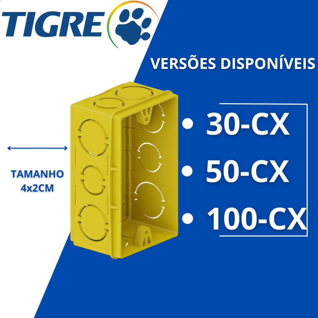 Caixa 4x2 Tigre: Onde Comprar | BuscaProdutos