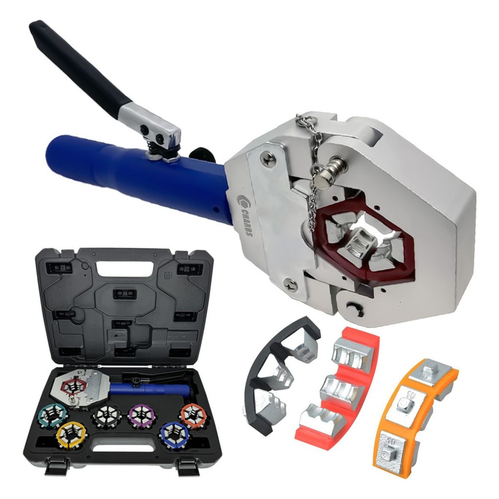 Clipadeira Hidráulica Portátil Para Mangueira Ar Condicionado Manual Automotiva + Kit Completo ENVIO IMEDIATO
