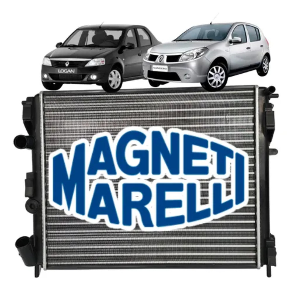 Radiador Magneti Marelli Renault Clio Logan Sandero Symbol 2006 2009 2013 Com ar em Oferta na Shopee